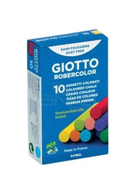 Resim Giotto Robercolor Tozsuz Tebeşir Karışık Renkli 10lu Paket 538900 