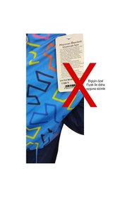 Resim Bigiyin Yarım Kol Çocuk Mayo Fermuarlı Çocuk Mayosu Kısa Kol Mayo Kız Çocuk Mayo Lacivert 