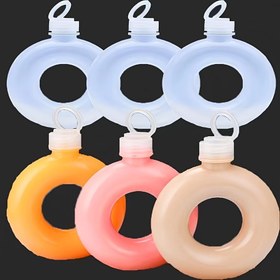 Resim 2'li/4'lü Donut Şeklinde Plastik Bardaklar - 500ml/17oz Kapasiteli, Ücretsiz Donatlı Çantalar Hafif ve Dayanıklı PP Malzeme Doğum Günü Partileri Piknikler Etkinlikleri İçin (Sadece Elde Yıkama Pastel Renkler) 