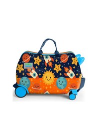 Resim Coral High Kids Uzay Desenli Otur-çek Çocuk Valizi 16370 Turuncu 