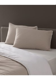 Resim Madame Coco Verne Çift Kişilik %100 Pamuk Biyeli Baskılı Saten Nevresim Takımı - Bej/beyaz Çok Renkli 