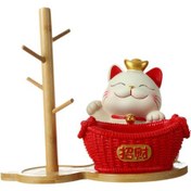 Resim Suntek Şanslı Kedi Depolama Tepsisi Koleksiyon Giriş Süsü Çok 