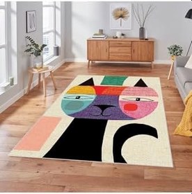Resim Rovigo Home Dijital Baskı Yıkanabilir Kaymaz Taban Salon Halısı RVG1847-SM373 80x200 cm 