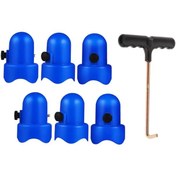 Resim Dolıty 6 Parça Trambolin Muhafaza Kutup Kapakları Yaylı Çekme 