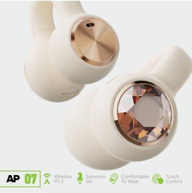 Resim soffany AP07-011 AP07-011 Küpe Tipi Bluetooth Kulaklık Krem 