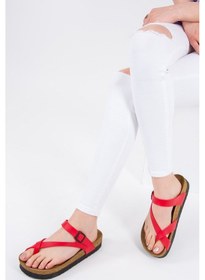 Resim Fox Shoes Kırmızı Kadın Terlik B777753009 Kırmızı 