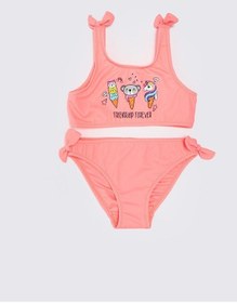 Resim Deep Beach Fiyonklu Kız Çocuk Bikini Takım 001 