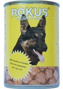 Resim Rokus Parça Tavuk Etli Konserve Yetişkin Köpek Maması 410 G 