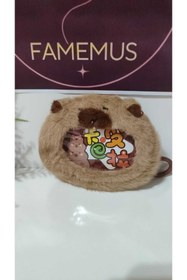 Resim FAMEMUS ACCESSORY Lüsk Kaliteli Caypara Peluş Cüzdan Anahtarlık 12 cm 