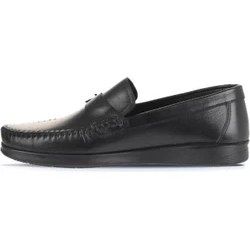 Resim Bueno Shoes Bueno Shoes Siyah Deri Erkek Loafer 21Ma122 
