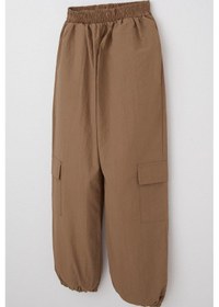 Resim Breeze Kız Çocuk Paraşüt Jogger Paça Pantolon Kargo Cep 7-12 Yaş, Kahverengi Kahverengi 