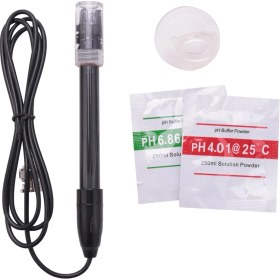 Resim Pandoraplanet Adet PH-201 Siyah Laboratuvar Elektrodu Elektrot Sensörü Konektörü Probu Ph Kompozit Elektrot (Yurt Dışından) 