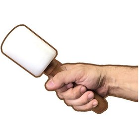 Resim Ahşap Saplı Plastik Tokmak Deri Hobi Çekiç Deri El Aleti 