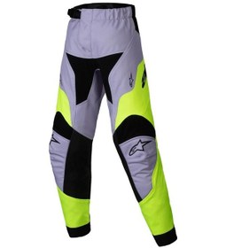 Resim Alpinestars Kid Racer Veil Çocuk Off-road Pantolonu Gri Sarı Siyah 