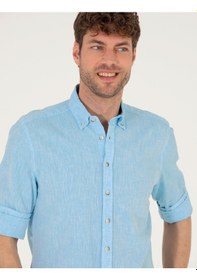 Resim Pierre Cardin Erkek Aqua Gömlek Desenli 50265119-vr007 Aqua 