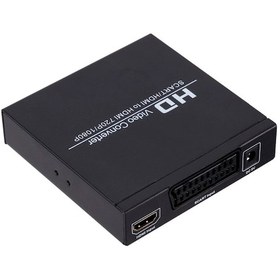 Resim 5066 Scart-Hdmı To Hdmı 3.5Mm Ses Çevirici Dönüştürücü 1080P 
