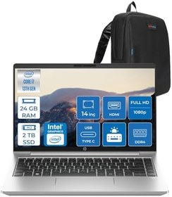 Resim HP ProBook 440 G10 Intel Core i7 1355U 24GB 2tb SSD Iris® Xe Graphics Freedos 14" IPS FullHD (1920X1080) 250Nits Taşınabilir Bilgisayar 968L9ETF14 + Zetta Çanta 