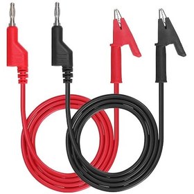 Resim 1000V 15A Krokodil Banana Yüksek Akım Multimetre Test Probu 