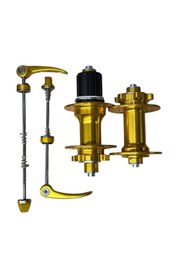 Resim Genel Markalar Xbyc 680 Bisiklet Hub Sesli Ön Arka Kaset Göbek Seti 32 Delik 6 Vida Qr Mandal Gold 