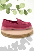 Resim Bambi Fusya Süet Kadin Loafer Ayakkabi K01671056202 Bambi