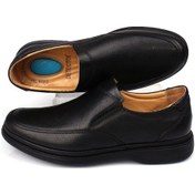 Resim Detector Deri Ful Ortopedik Jel Tabanlı Günlük Erkek Ayakkabı Siyah 