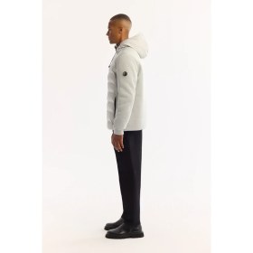 Resim AVVA Erkek Gri Kapüşonlu Su İtici Rüzgar Geçirmez -5°C Dayanıklı Şişme Comfort Fit Mont A52Y6155 
