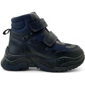 Resim 9322 Erkek Çocuk Deri Suya Dayanıklı Bot Lacivert 
