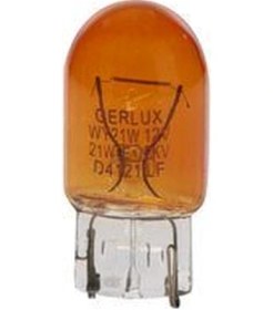 Resim Ampul Pure Light 125 93 Sinyal Dipsiz - Sarı - Tek Flama 21w W3x16d 10 Adet 