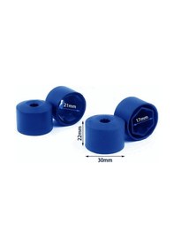 Resim Otozet - Vw Scirocco Bijon Civata Kapağı Mavi Renk 20 Adetli Set 17mm 1k06011739b9 