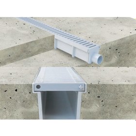 Resim Sukar Moduler Açık Alan Süzgeç Drenaj Kanal Izgara 20X50Cm-Polykarbonat 