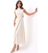 Resim 7094 Elbise-bej Bej 