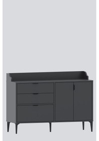 Resim Harmony Maxi 2 Çekmeceli 3 Kapaklı Kahve Köşesi Antrasit 