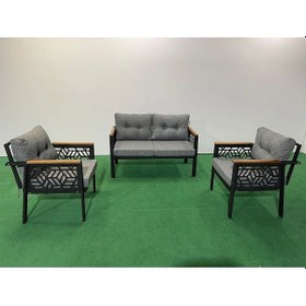 Resim Melisa 2+1 +1 Balkon-bahçe-kafe Çay Seti Koltuk Oturma Takımı-oturma Grubu,ofis Koltuğu Gri 
