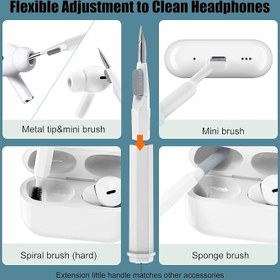 Resim VICHYIE 20'si 1 Arada Klavye ve Kulaklık Temizleme Seti - AirPods 1/2/3/Pro, PC, Dizüstü Bilgisayar, Cep Telefonu, Kamera İçin Aksesuar 