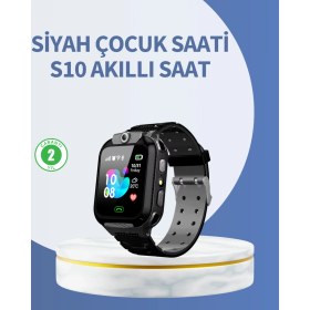 Resim Erbar S10 Siyah Akıllı Çocuk Saati Anlık Konum Takibi ve Rota Geçmişi - M759R182-K50759 