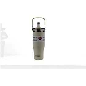 Resim Dodge Db-24584 Çift Kullanım Pipetli/rahat İçim Beyaz 1200ml Çelik Matara Diğer 