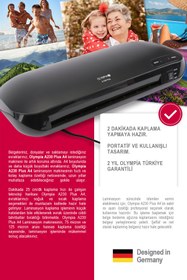 Resim Olympia A230 PLUS 4in1 Set Laminasyon Makinesi (A4) Ve Hediye 15 Adet PVC Filmi 