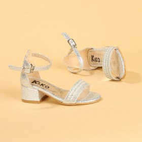 Resim Kiko Kids Heidi Çatlak Günlük Kız Çocuk 3 Cm Topuklu Sandalet Abiye Ayakkabı 