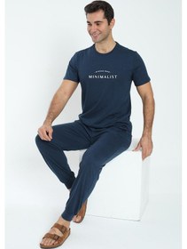 Resim Erkek Kısa Kol Lacivert Pijama Takım C9t0n59 001 