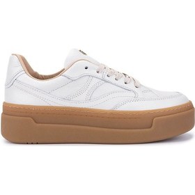 Resim Tamer Tanca Kadın Hakiki Deri Kırık Beyaz Sneakers & Spor Ayakkabı 154 6801 Bn Ayk Sk25-26 Off Whıte Fltr Beyaz 