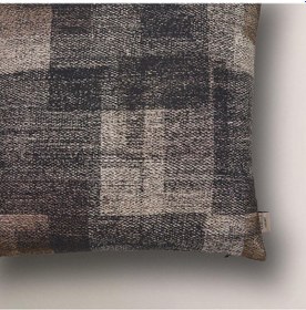 Resim Padova Jakarlı Kırlent Kılıfı Siyah 