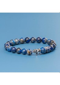 Resim Lapis Lazuli Doğal Taş Bileklik 8 Mm Sufi Mavisi Renkli 