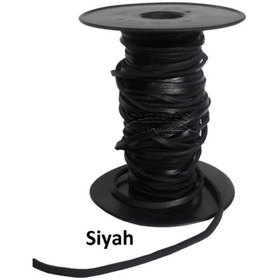 Resim srtfootcare Deri Ayakkabı Bağı (siyah) Leathercraft 1,5 Metre 