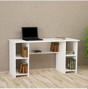 Resim Kalenderdekor1 Kalender Dekor Avel-Twins 145 Cm Çalışma Masası Avt01 Beyaz 