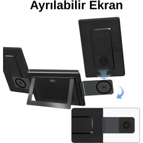 Resim Ultrax 16" Ikili Taşınabilir Monitör Çoklu Ekran 1200P Fhd IPS Notebook Monitör Çift Kablo 