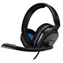 Resim Logitech Astro A10 Flexible Kablolu Mikrofonlu Mavi Kulak Üstü Oyuncu Kulaklığı 