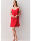 Resim Suwen Amour Kısa Gecelik Sh26101613082 Kırmızı 