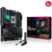 Resim ASUS ROG STRIX X870-F GAMING WIFI, 4xDDR5, 4xM.2, HDMI, DP, Type-C, Wi-Fi 7, Bluetooth v5.4, AMD Ryzen 9000-8000 ve 7000 Serisi, AM5 Soket Anakart 