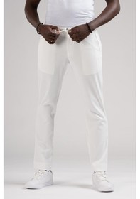 Resim Slimfit Beli Lastikli ve İplikli Jogger Düz Kumaş Pantolon 001 