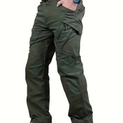 Resim Erkekler için Hafif Taktik Kargo Pantolonu, Çoklu Cep ile - Nefes Alabilen Polyester, Açık Hava Yürüyüşü, Eğitim ve Balıkçılık için Uygun - Siyah, Kahverengi, Pratik Uzun Pantolon | Açık Hava Pantolonu | Dayanıklı Kumaş, Kemer Olmadan Kamp Ekipmanı 